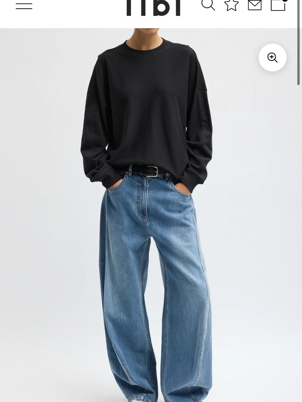 Tibi classic wash denim Sid Jean - 24R